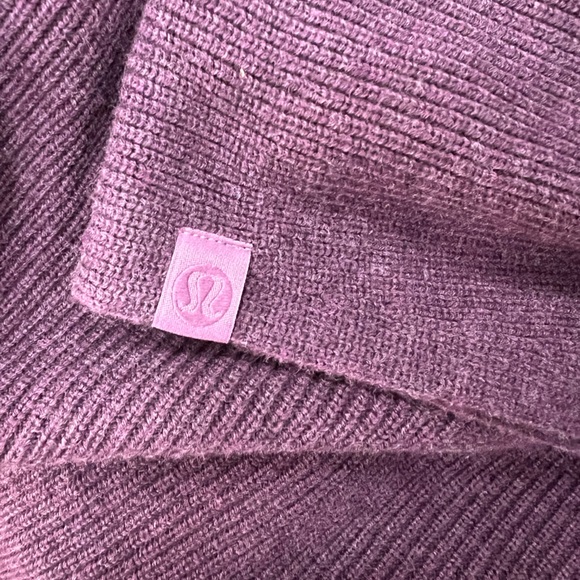 lululemon athletica Dark Purple Boxy Knit Sweater Waist Length XL/XXL - Picture 4 of 5